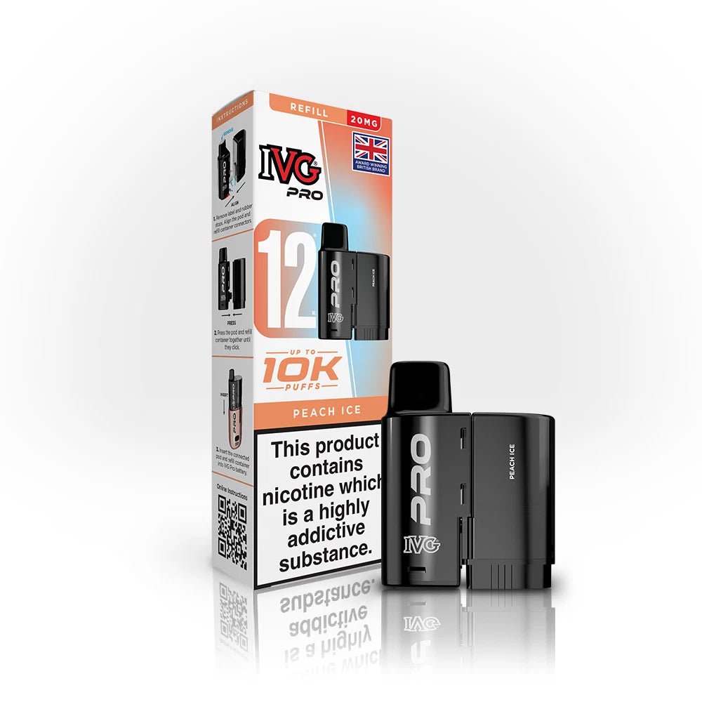 IVG Pro Refills | IVG Pro 12 Refill Pods - Peach Ice-Planet Puff