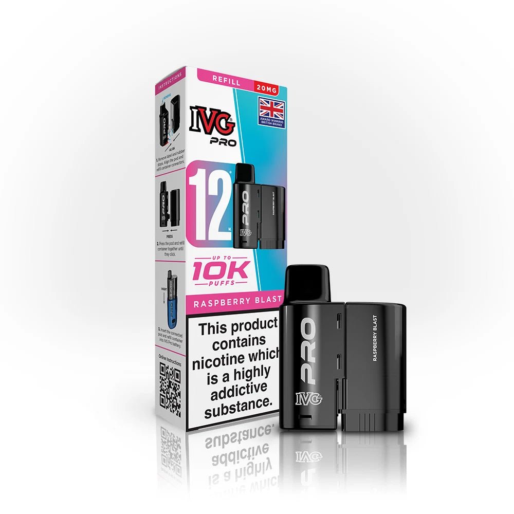 IVG Pro Refills | IVG Pro 12 Refill Pods - Raspberry Blast-Planet Puff
