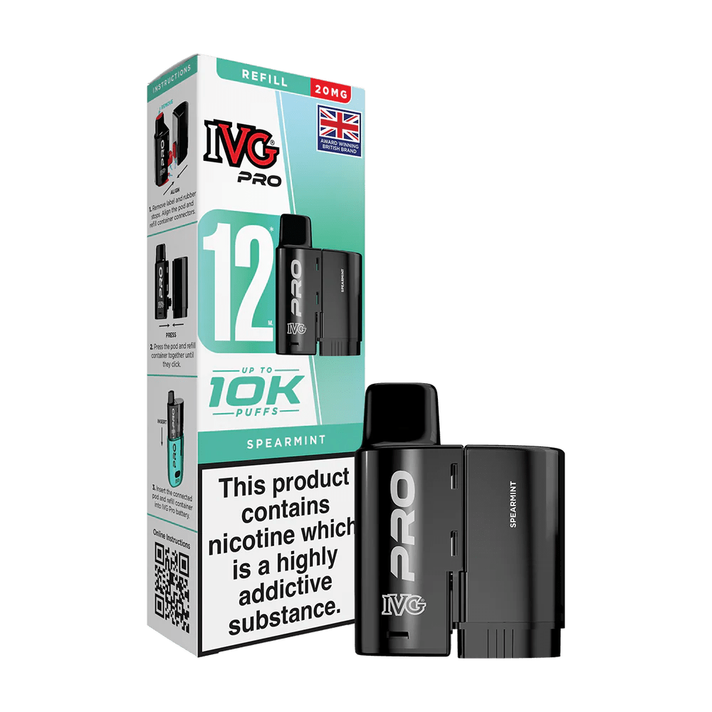 IVG Pro Refills | IVG Pro 12 Refill Pods - Spearmint *NEW*-Planet Puff