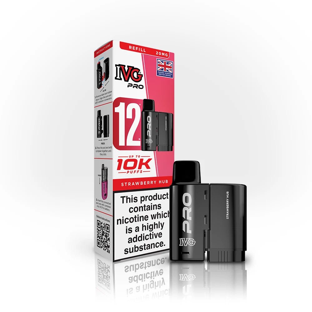 IVG Pro Refills | IVG Pro 12 Refill Pods - Strawberry Hub *NEW*-Planet Puff