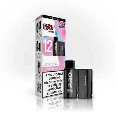 IVG Pro Refills | IVG Pro 12 Refill Pods - Strawberry Ice-Planet Puff
