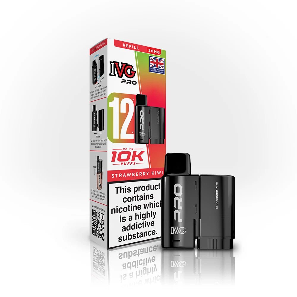 IVG Pro Refills | IVG Pro 12 Refill Pods - Strawberry Kiwi-Planet Puff