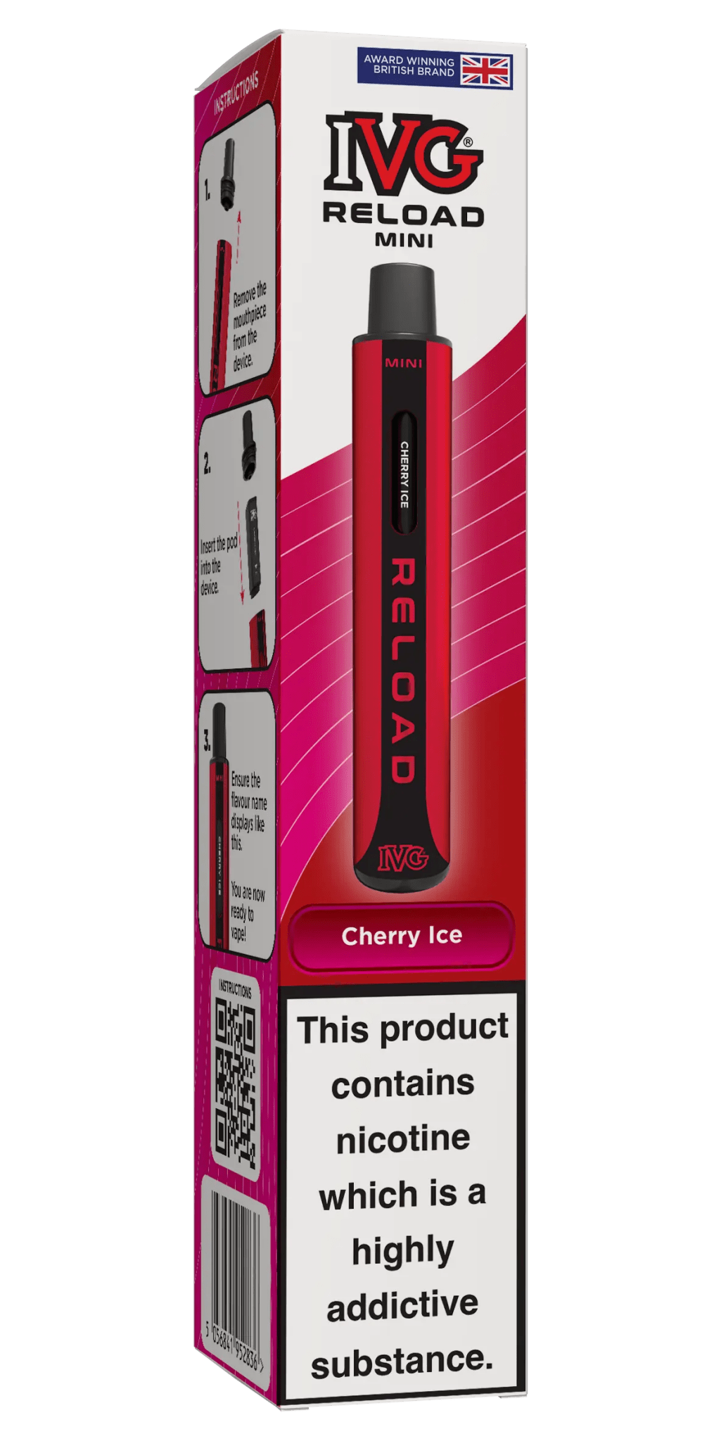 IVG Reload Mini Prefilled Pod Kit -Cherry Ice-Planet Puff