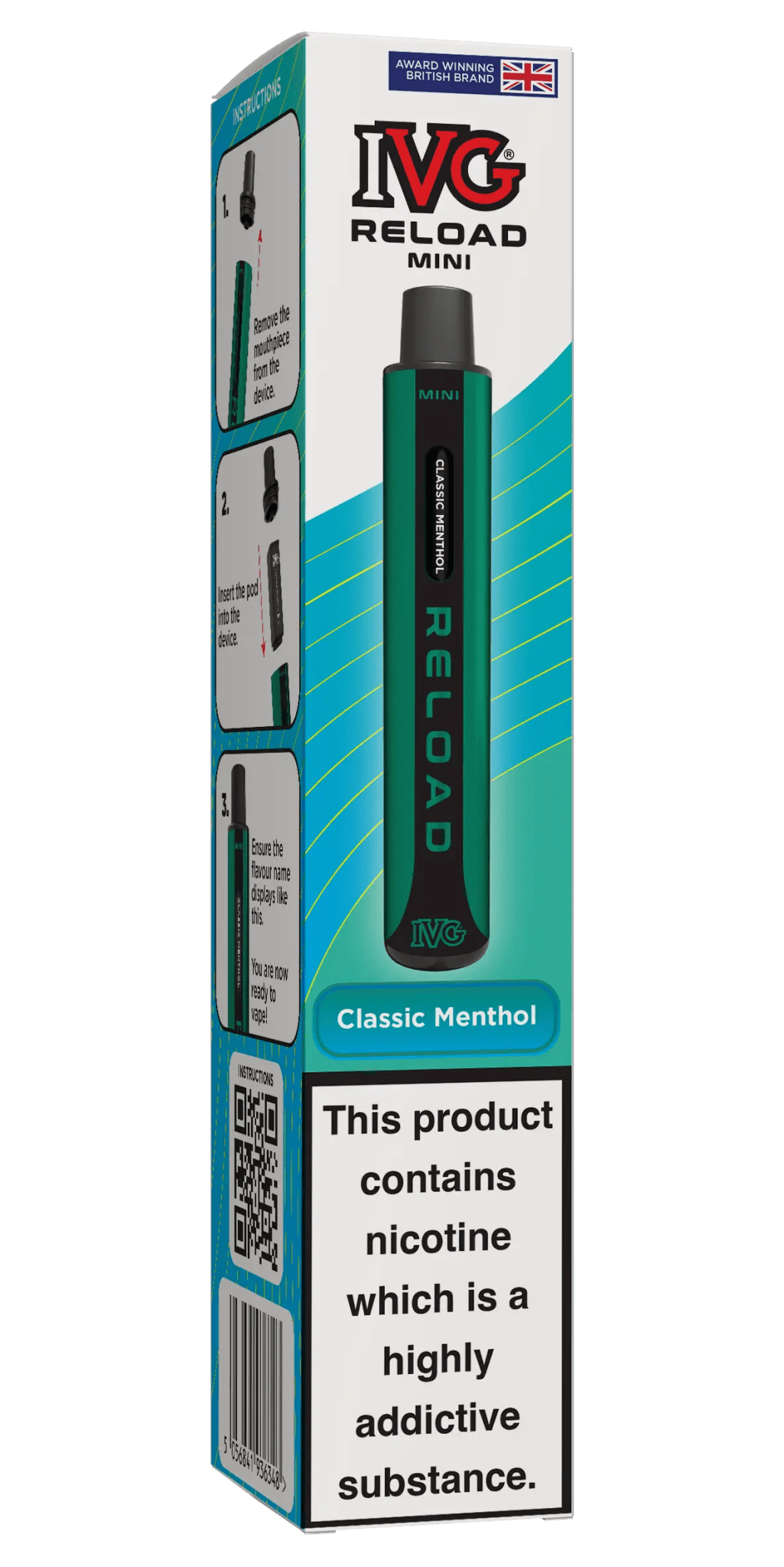IVG Reload Mini Prefilled Pod Kit -Classic Menthol-Planet Puff