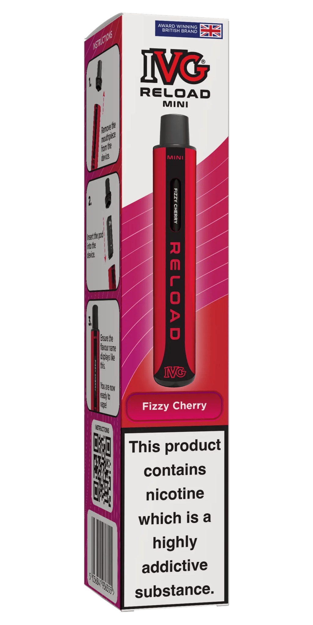 IVG Reload Mini Prefilled Pod Kit -Fizzy Cherry-Planet Puff