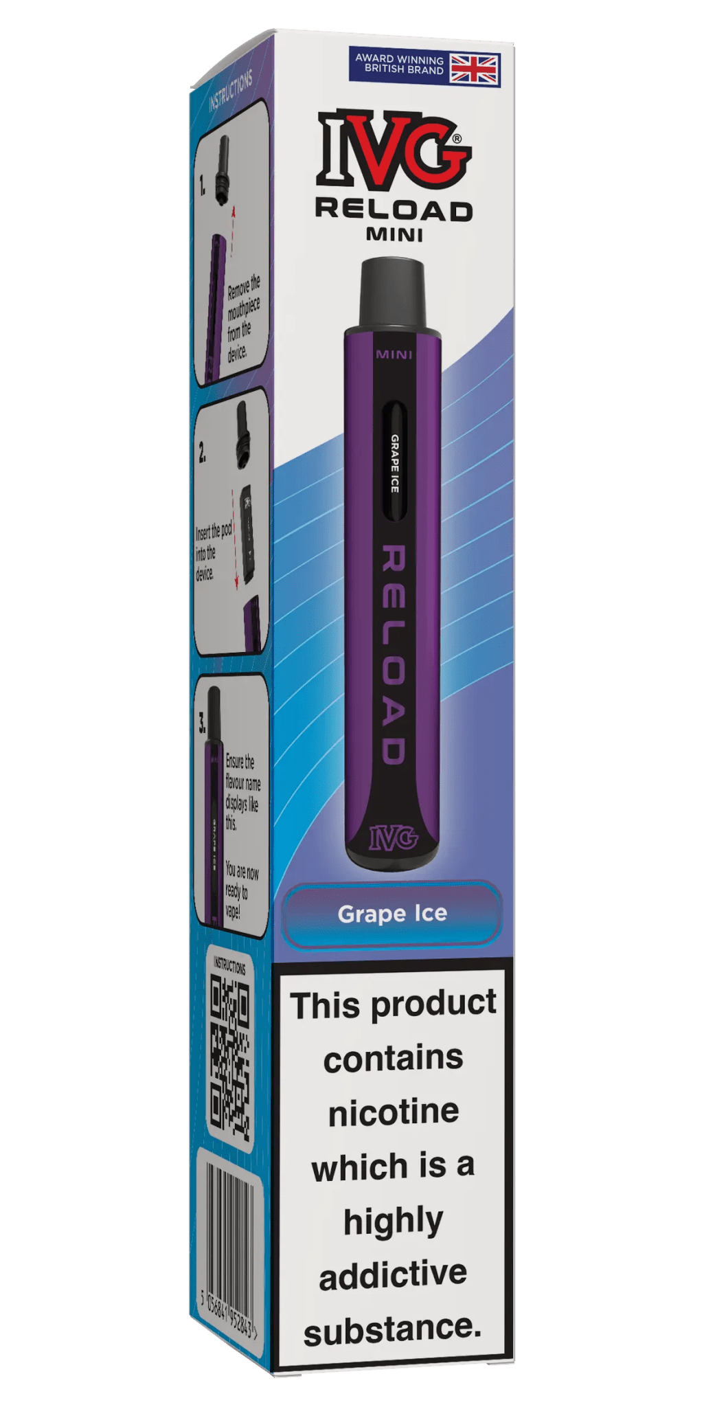 IVG Reload Mini Prefilled Pod Kit -Grape Ice-Planet Puff