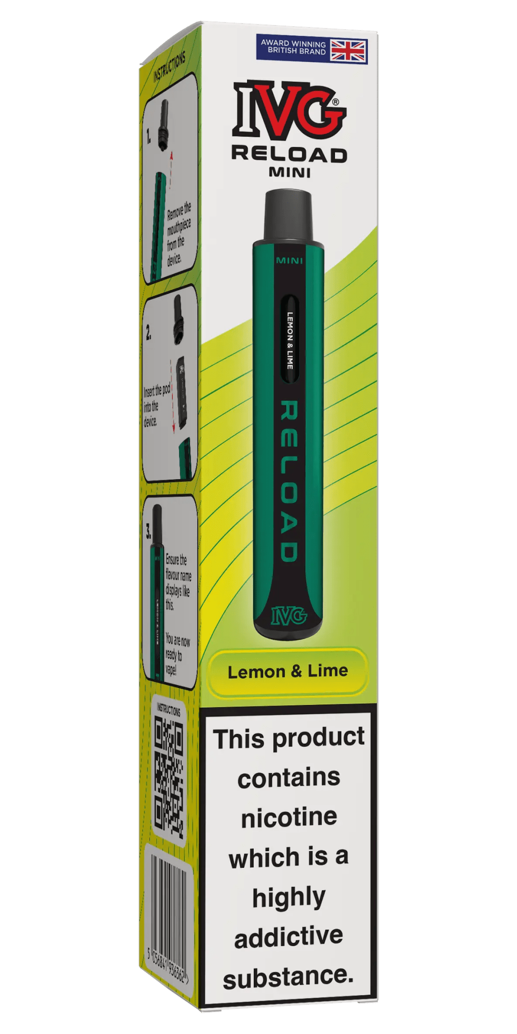 IVG Reload Mini Prefilled Pod Kit -Lemon Lime-Planet Puff