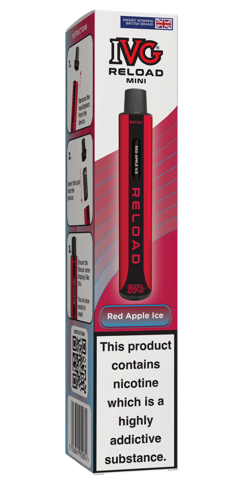 IVG Reload Mini Prefilled Pod Kit -Red Apple Ice-Planet Puff