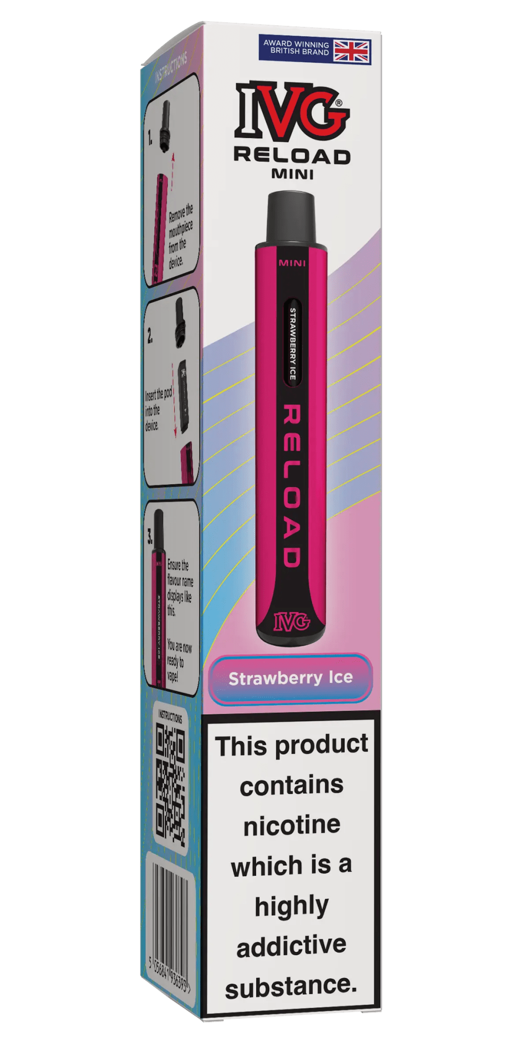 IVG Reload Mini Prefilled Pod Kit -Strawberry Ice-Planet Puff