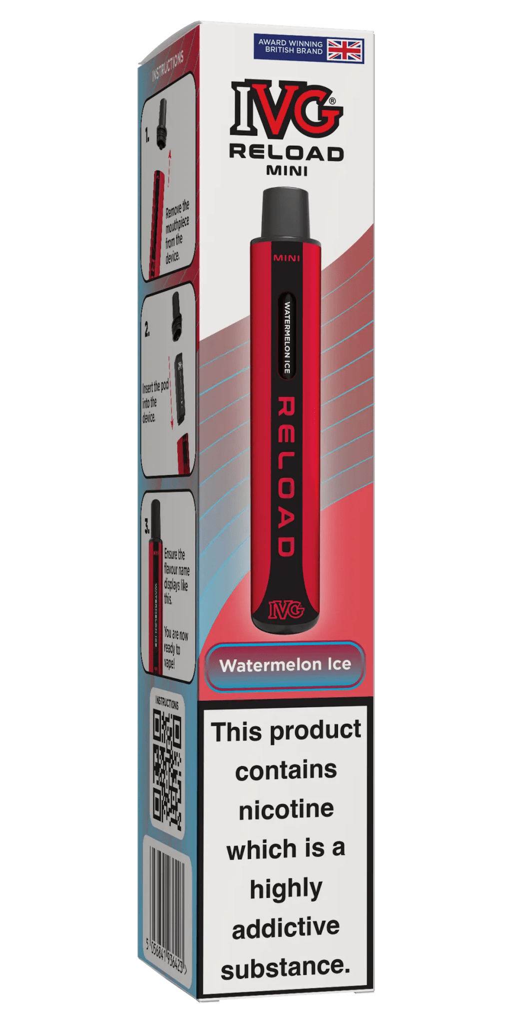 IVG Reload Mini Prefilled Pod Kit -Watermelon Ice-Planet Puff