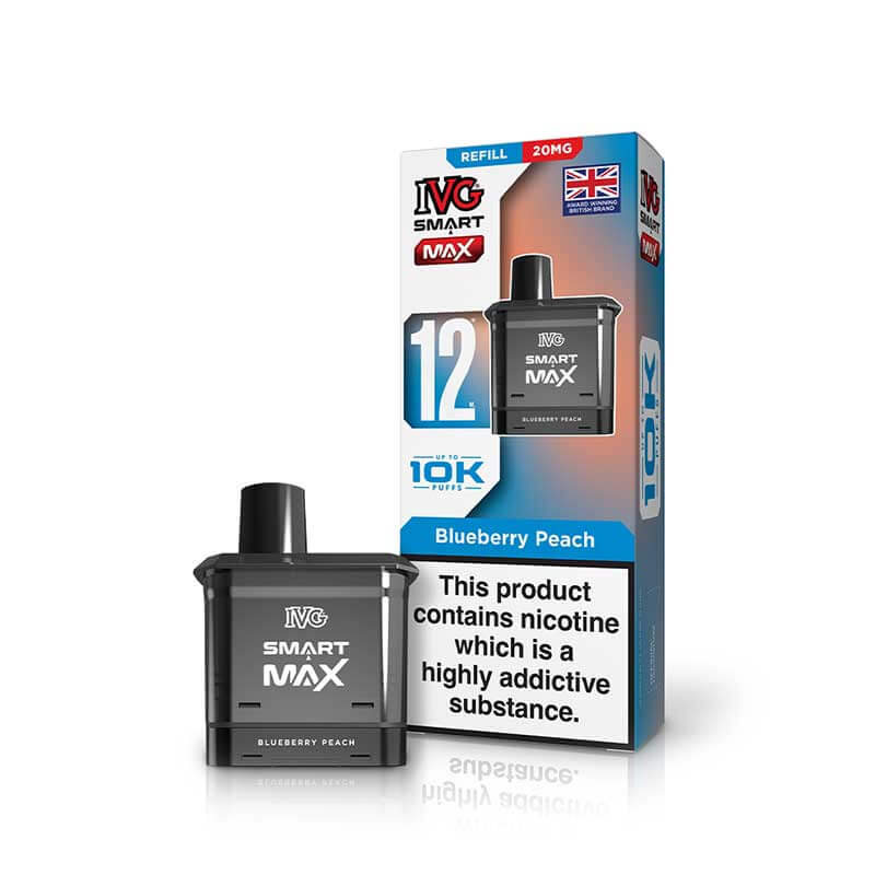 IVG Smart Max Refill Pods | 10,000 Puffs -Blueberry Peach-Planet Puff