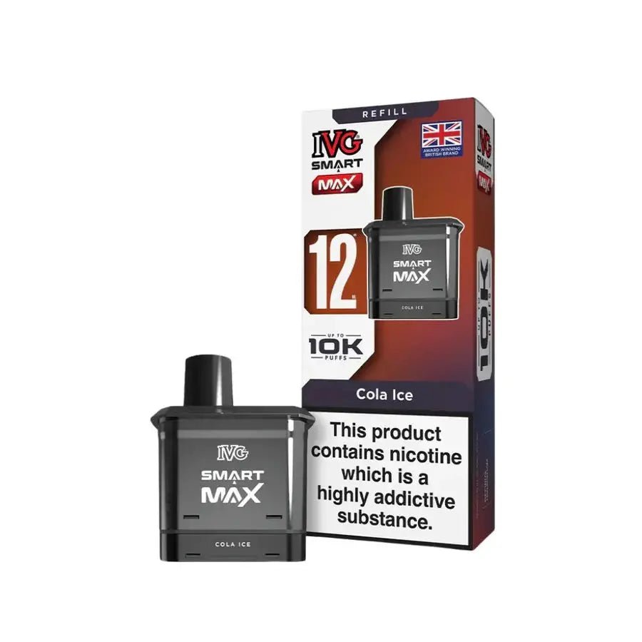 IVG Smart Max Refill Pods | 10,000 Puffs -Cola Ice-Planet Puff