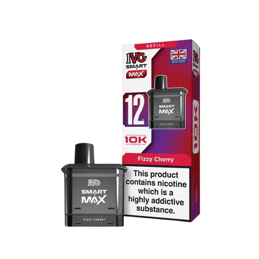 IVG Smart Max Refill Pods | 10,000 Puffs -Fizzy Cherry-Planet Puff