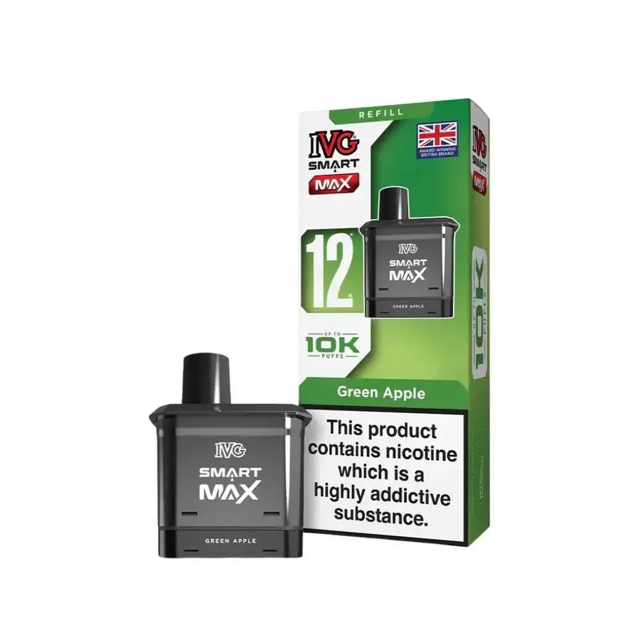 IVG Smart Max Refill Pods | 10,000 Puffs -Green Apple-Planet Puff