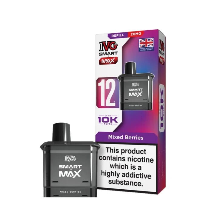 IVG Smart Max Refill Pods | 10,000 Puffs -Mixed Berries-Planet Puff