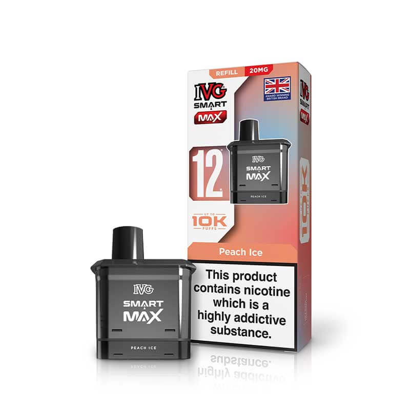 IVG Smart Max Refill Pods | 10,000 Puffs -Peach Ice-Planet Puff