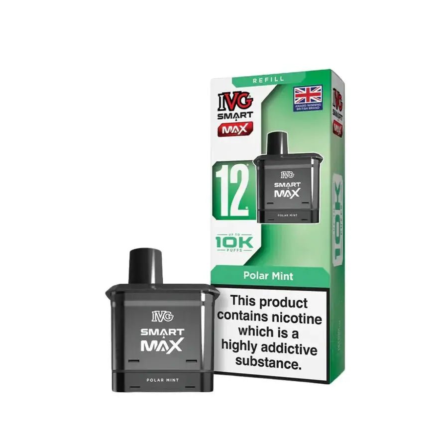 IVG Smart Max Refill Pods | 10,000 Puffs -Polar Mint-Planet Puff