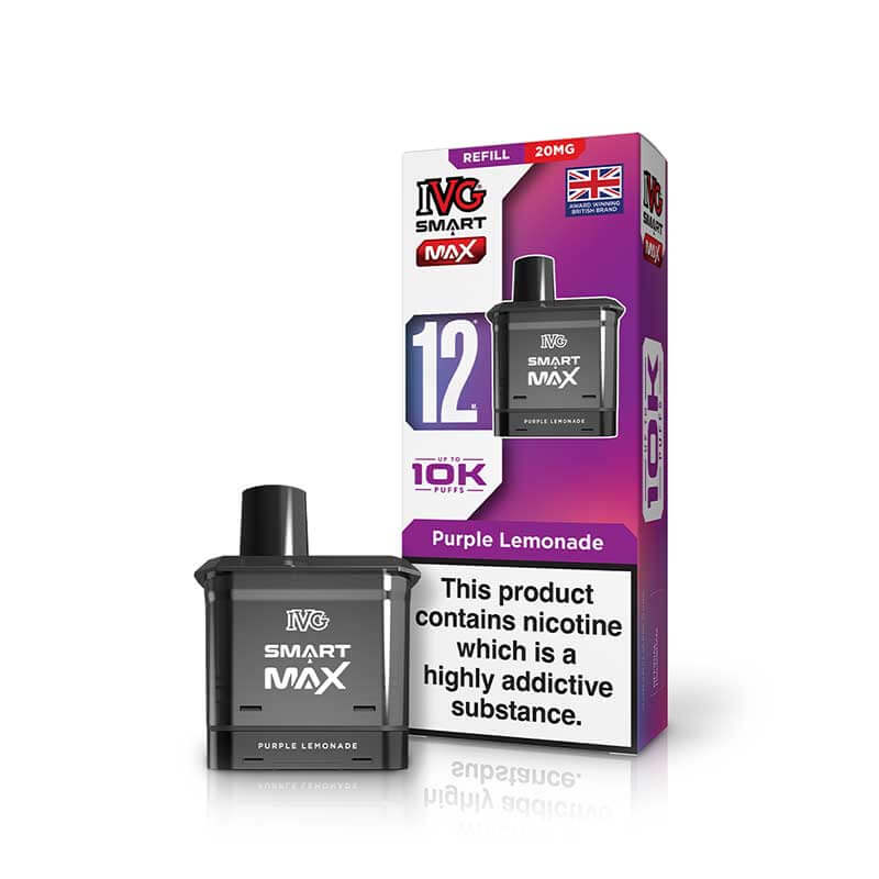 IVG Smart Max Refill Pods | 10,000 Puffs -Purple Lemonade-Planet Puff