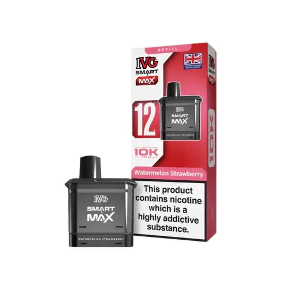 IVG Smart Max Refill Pods | 10,000 Puffs -Watermelon Strawberry-Planet Puff