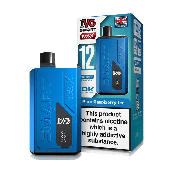 IVG Smart Max 10K Vape Kit -Blue Raspberry Ice-Planet Puff