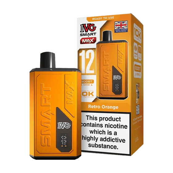 IVG Smart Max 10K Vape Kit -Retro Orange-Planet Puff