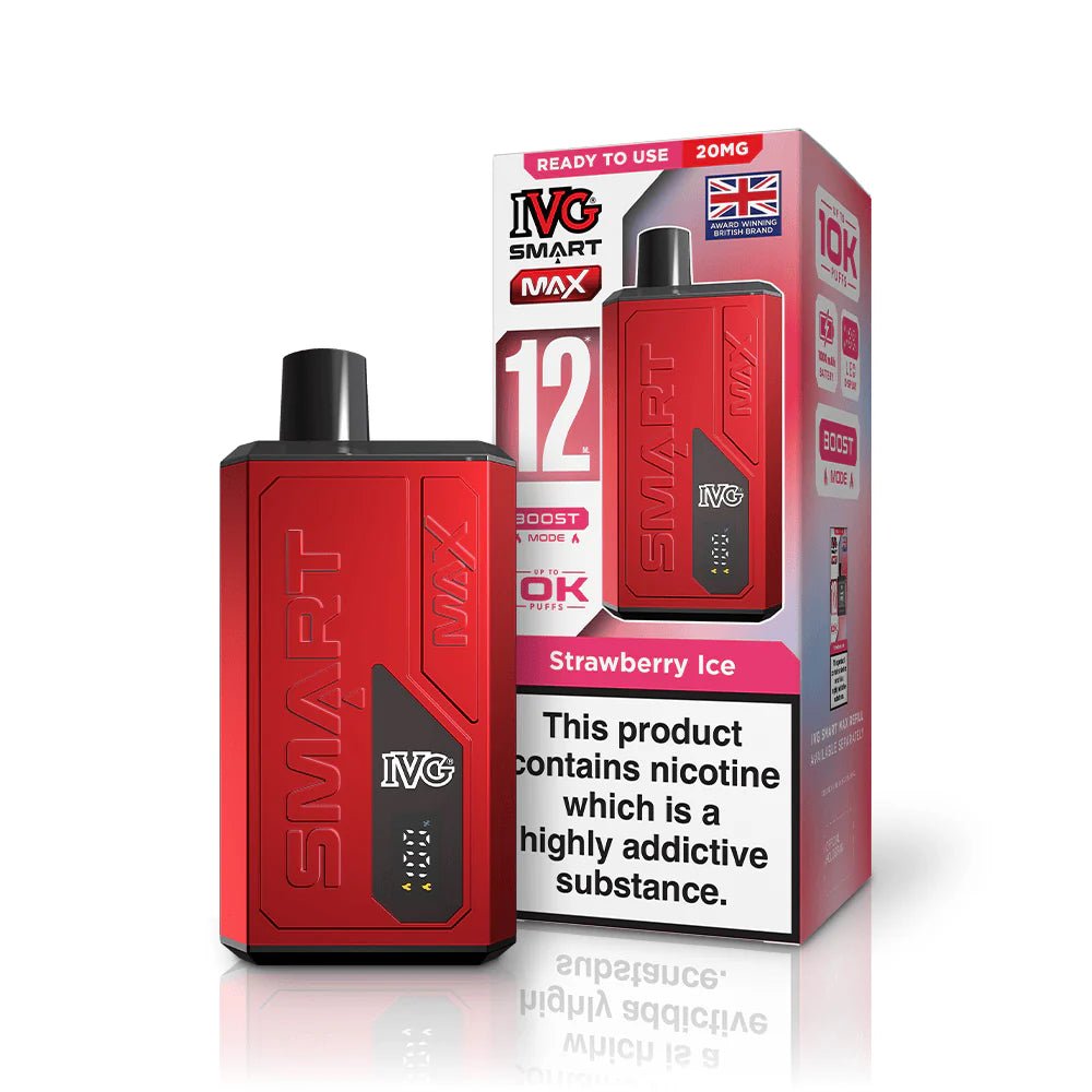 IVG Smart Max 10K Vape Kit -Strawberry Ice-Planet Puff
