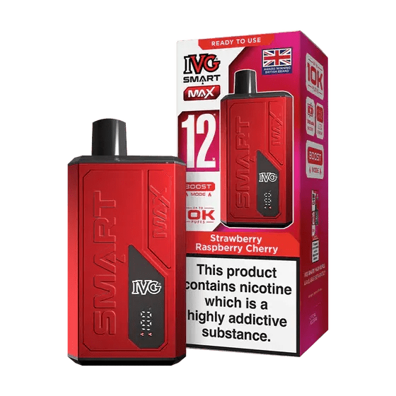 IVG Smart Max 10K Vape Kit -Strawberry Raspberry Cherry-Planet Puff