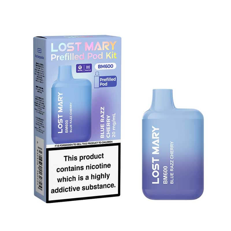 Lost Mary BM600 Prefilled Pod Kit - Blue Razz Cherry-Planet Puff