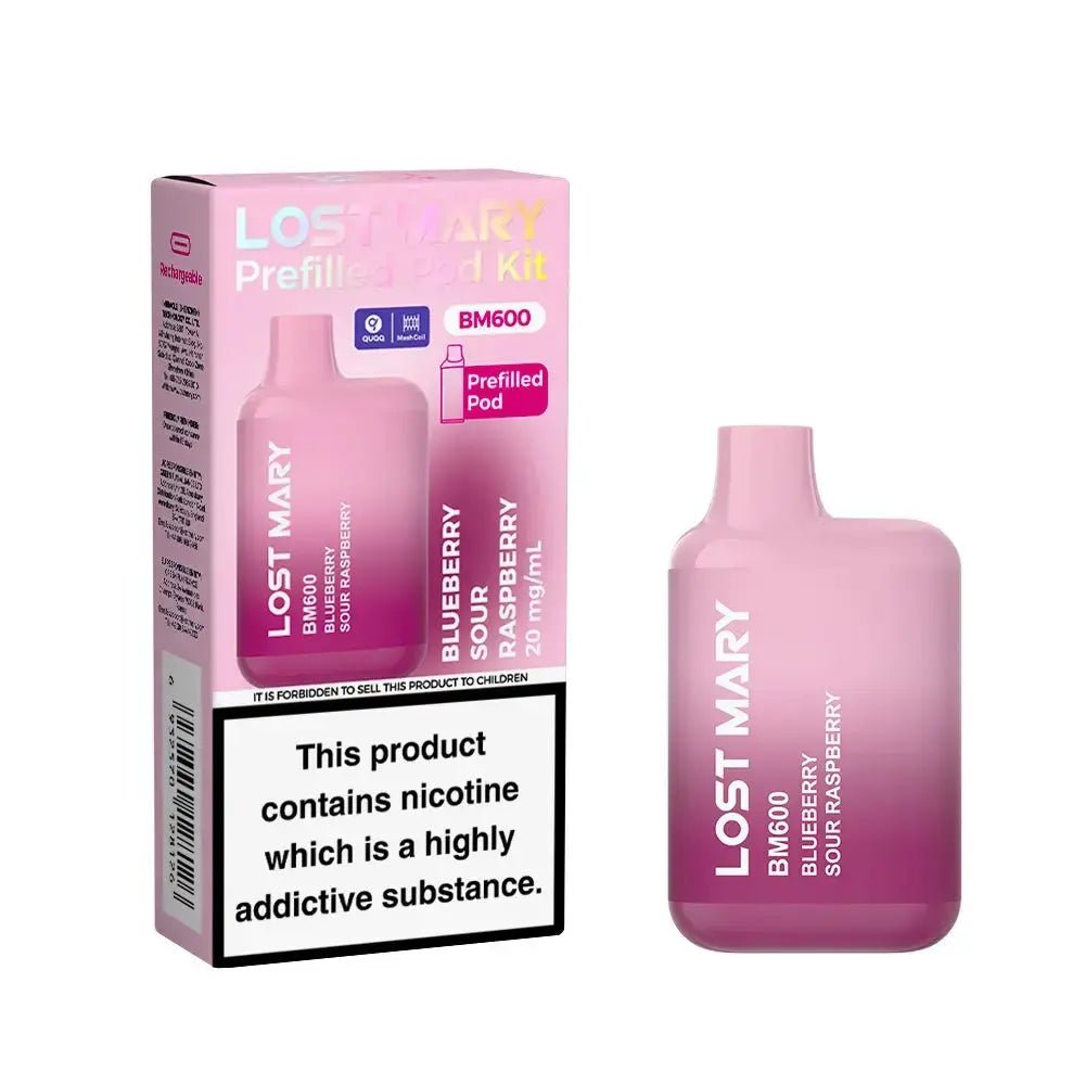Lost Mary BM600 Prefilled Pod Kit - Blueberry Sour Raspberry-Planet Puff