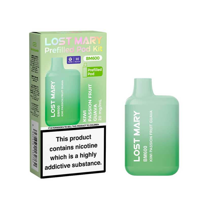 Lost Mary BM600 Prefilled Pod Kit - Kiwi Passion Fruit Guava-Planet Puff