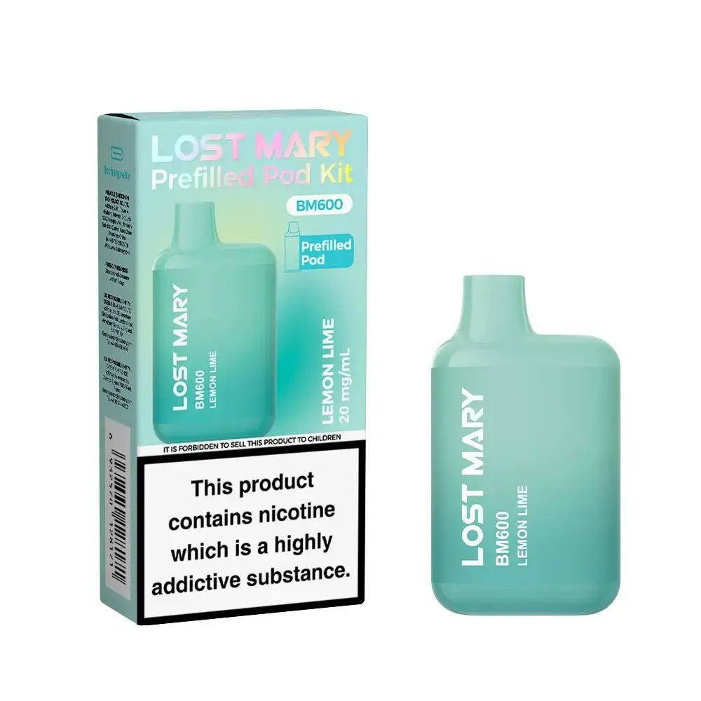 Lost Mary BM600 Prefilled Pod Kit - Lemon Lime-Planet Puff