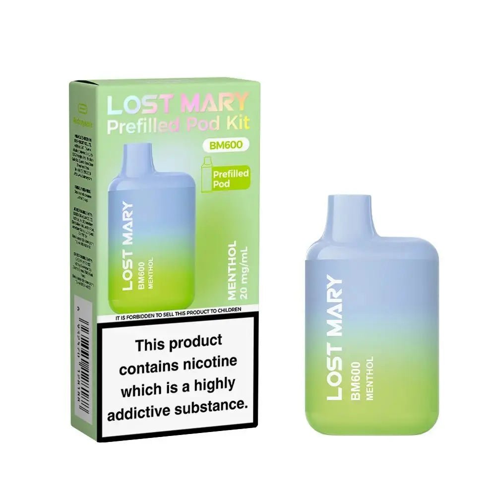 Lost Mary BM600 Prefilled Pod Kit - Menthol-Planet Puff