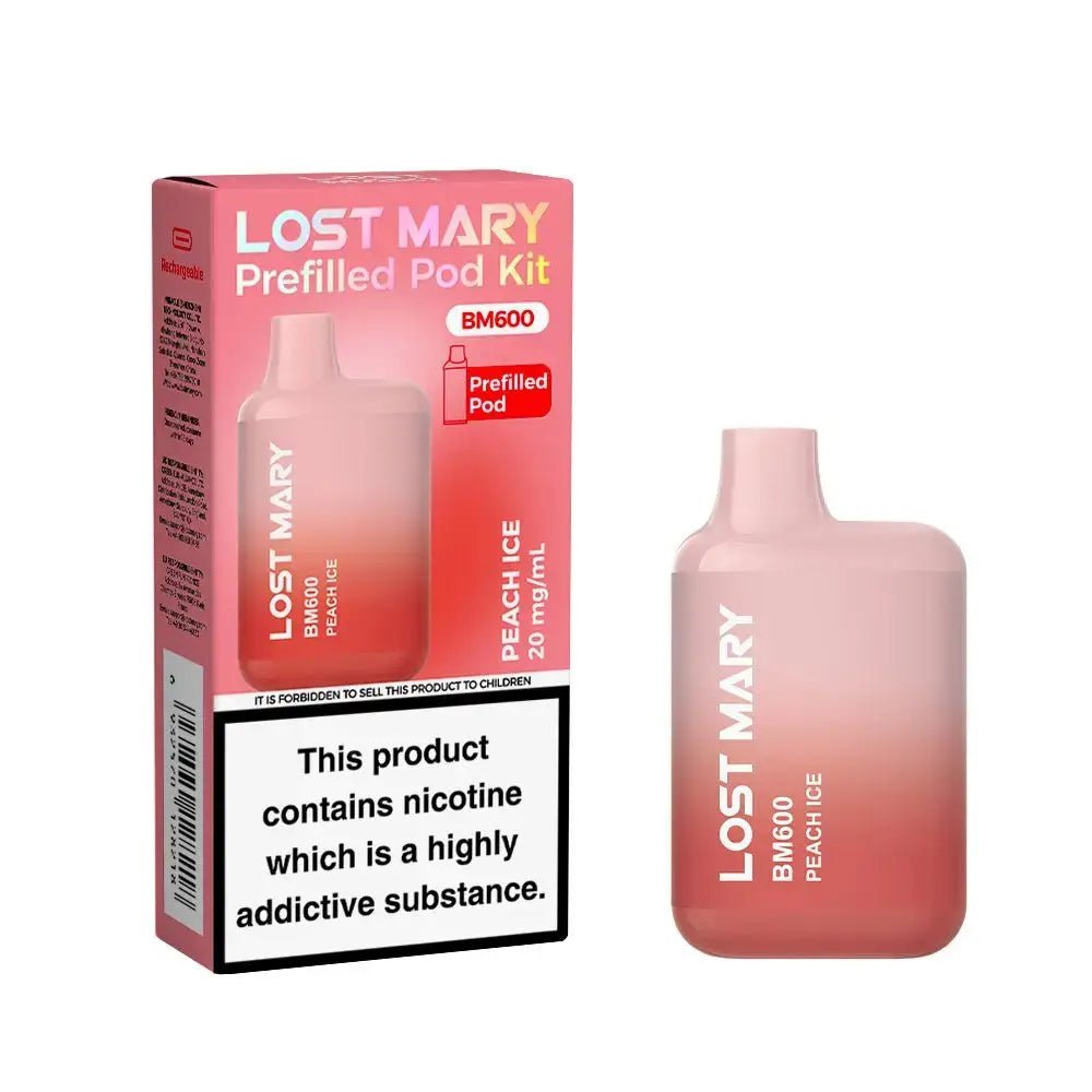 Lost Mary BM600 Prefilled Pod Kit - Peach Ice-Planet Puff