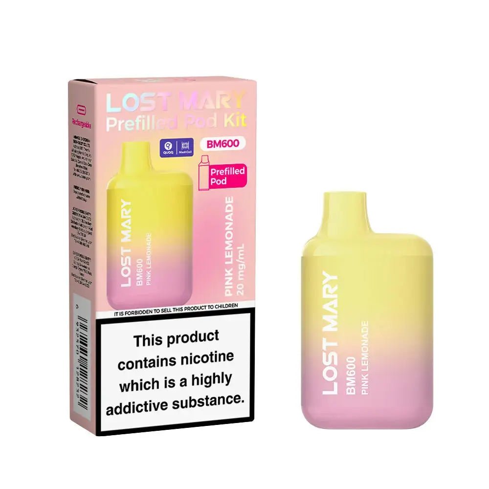 Lost Mary BM600 Prefilled Pod Kit - Pink Lemonade-Planet Puff