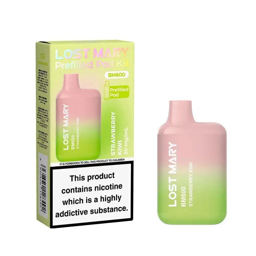 Lost Mary BM600 Prefilled Pod Kit - Strawberry Kiwi-Planet Puff