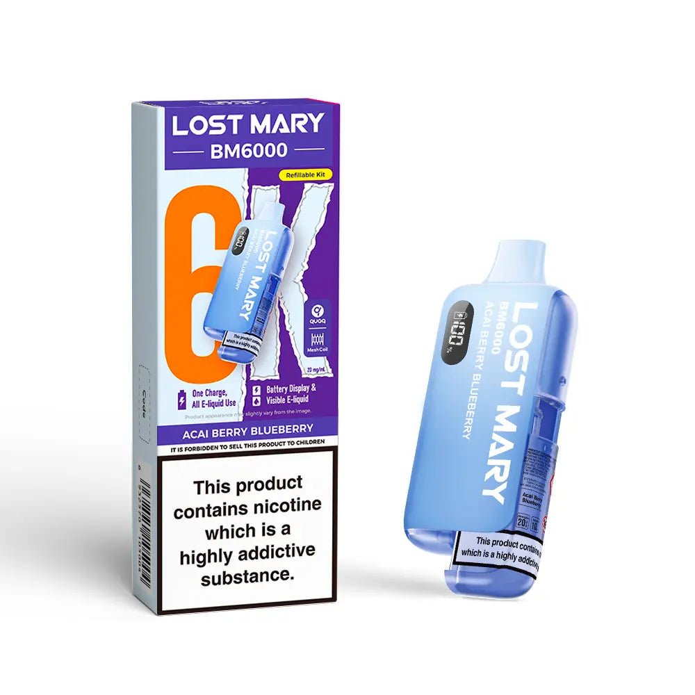 Lost Mary BM6000 Prefilled Pod Kit - Acai Berry Blueberry-Planet Puff