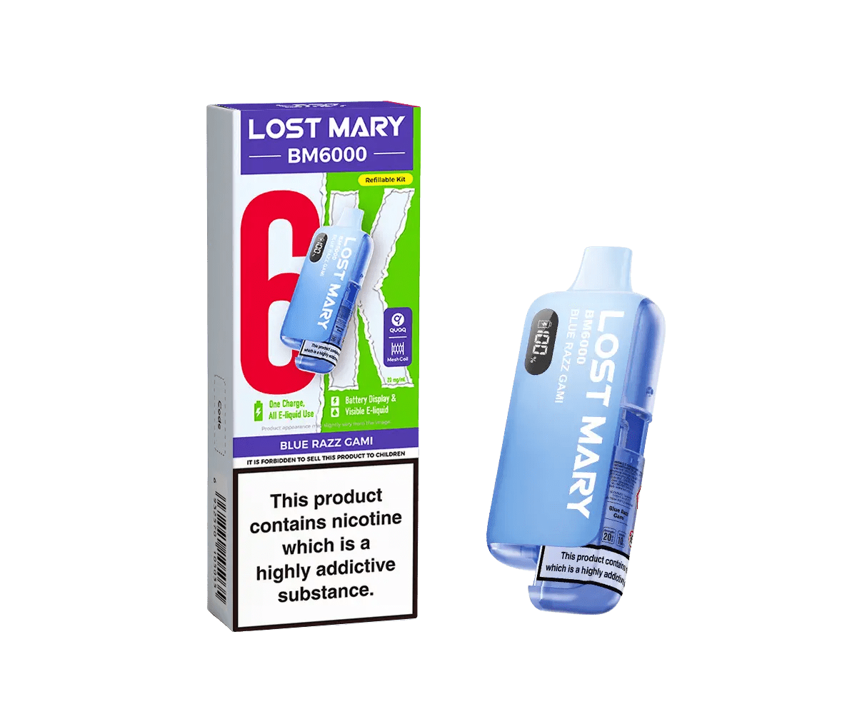 Lost Mary BM6000 Prefilled Pod Kit - Blue Razz Gami-Planet Puff