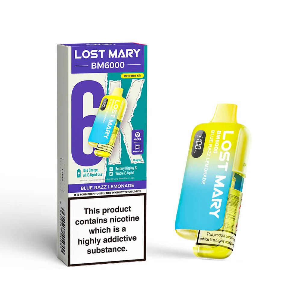 Lost Mary BM6000 Prefilled Pod Kit - Blue Razz Lemonade-Planet Puff