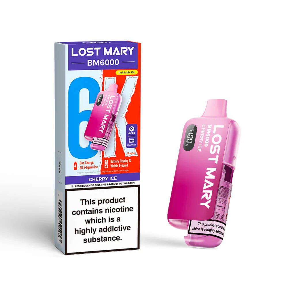 Lost Mary BM6000 Prefilled Pod Kit - Cherry Ice-Planet Puff