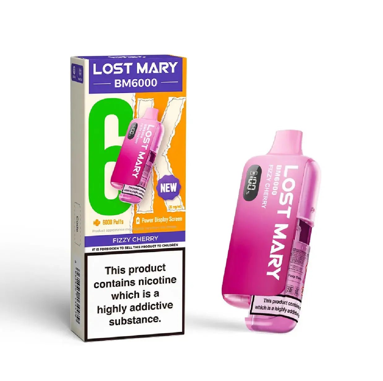 Lost Mary BM6000 Prefilled Pod Kit - Fizzy Cherry *NEW*-Planet Puff