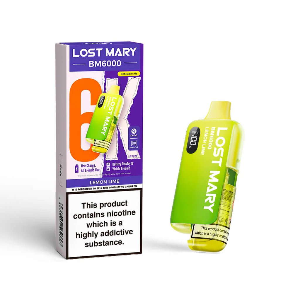 Lost Mary BM6000 Prefilled Pod Kit - Lemon Lime-Planet Puff