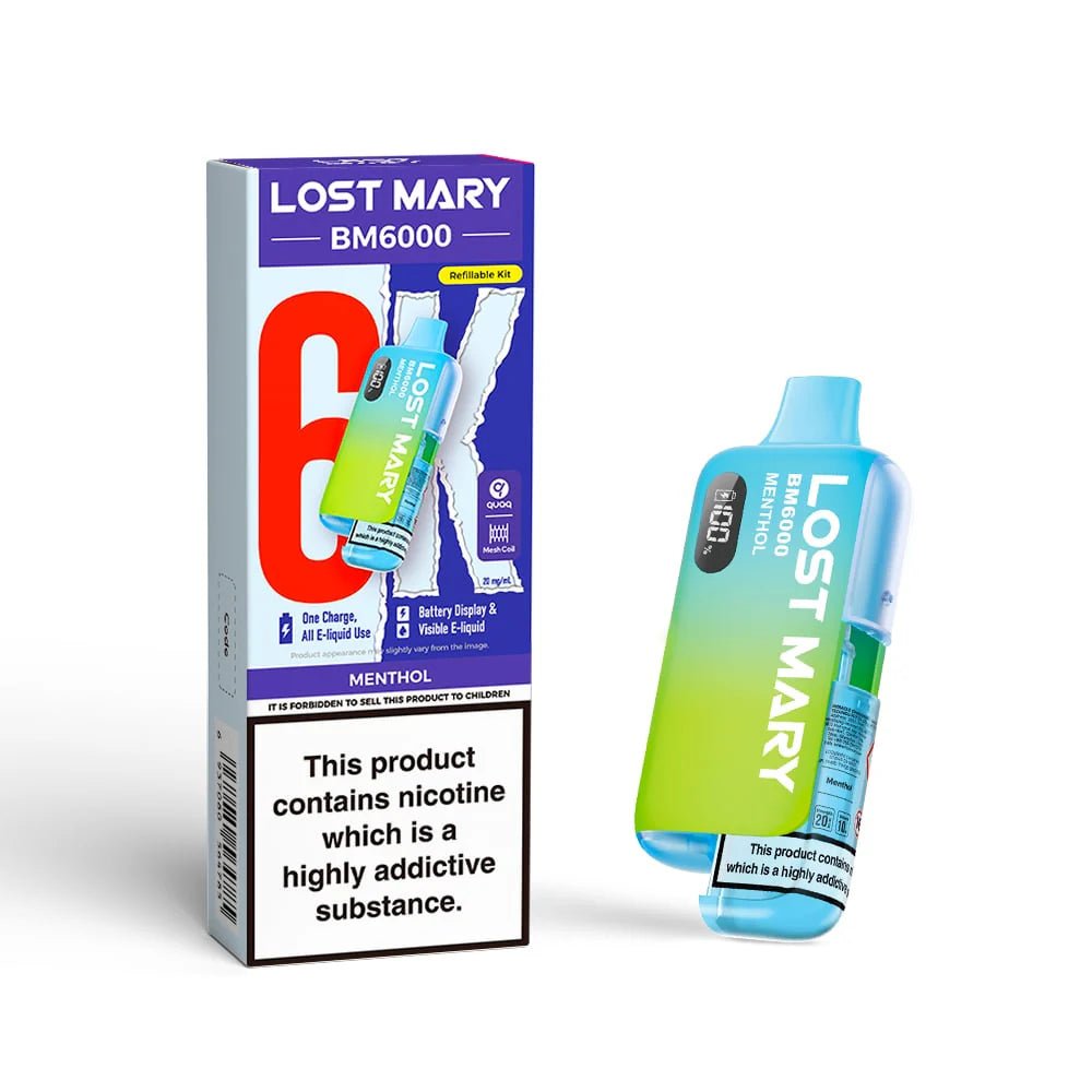 Lost Mary BM6000 Prefilled Pod Kit - Menthol-Planet Puff