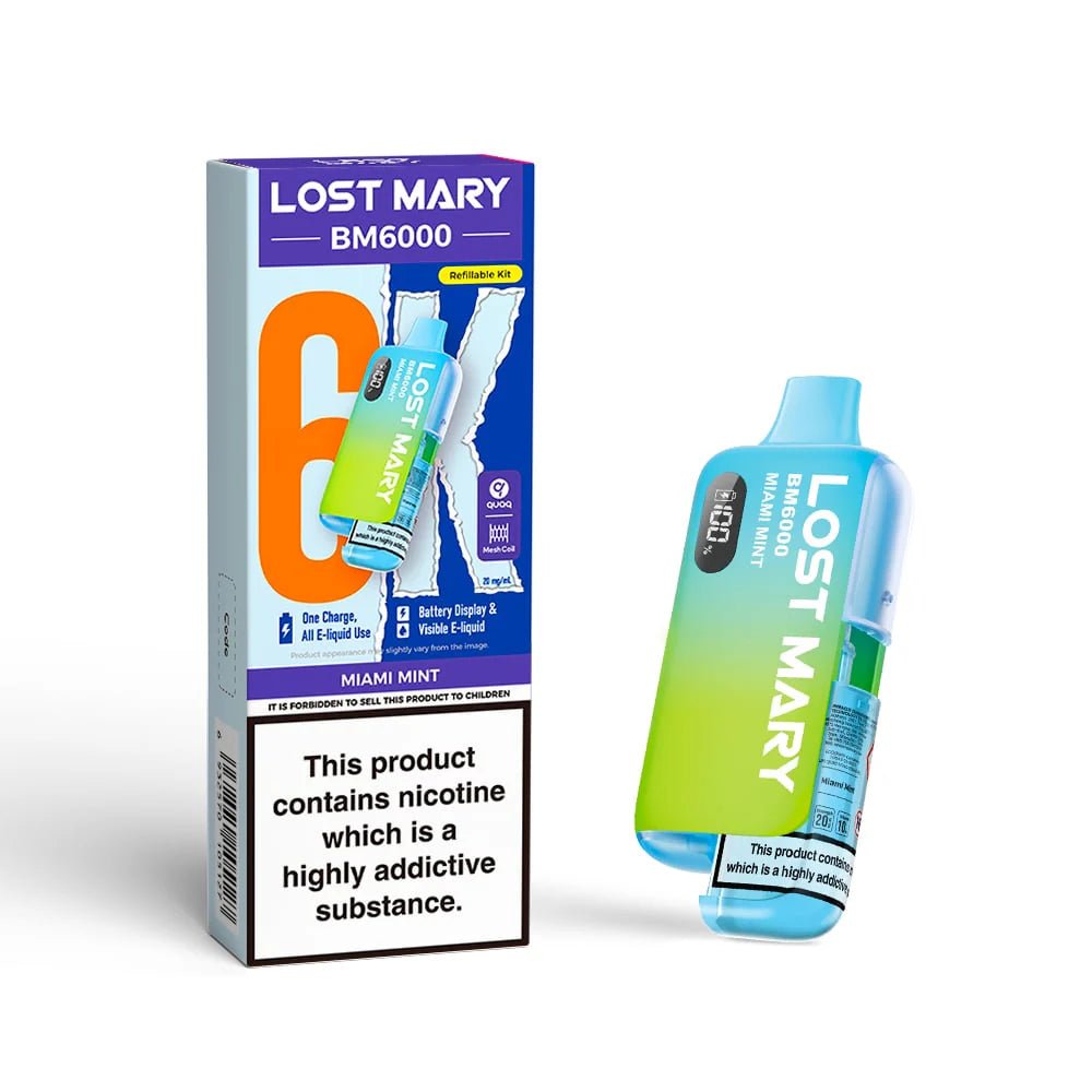 Lost Mary BM6000 Prefilled Pod Kit - Miami Mint-Planet Puff