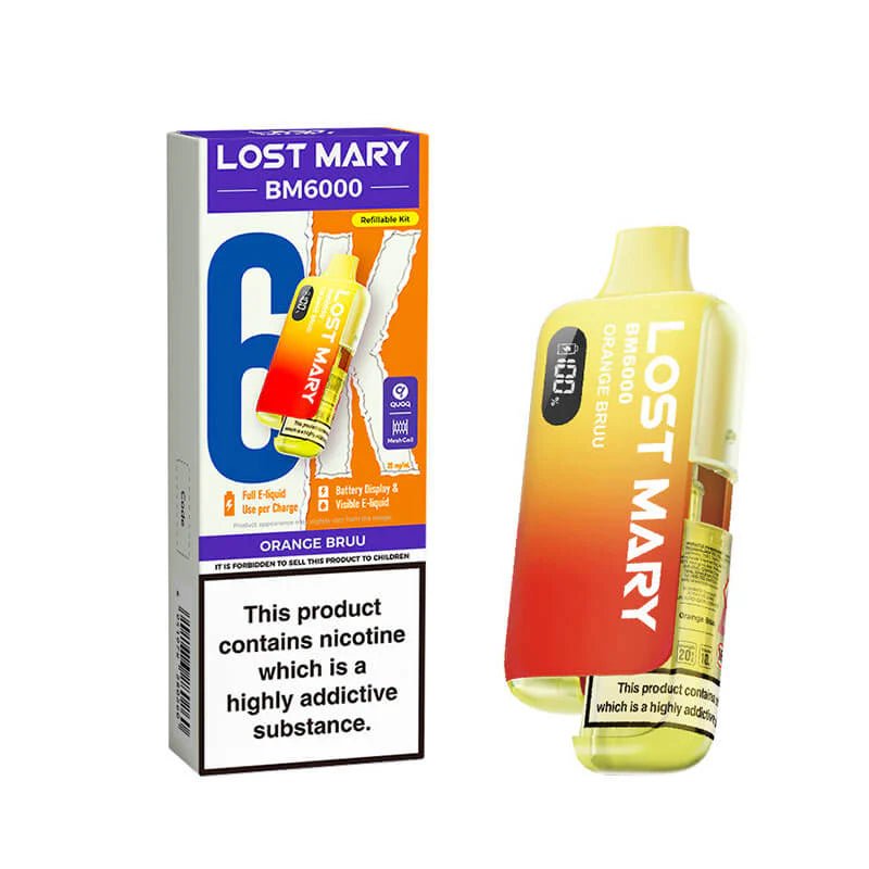 Lost Mary BM6000 Prefilled Pod Kit - Orange Bruu-Planet Puff