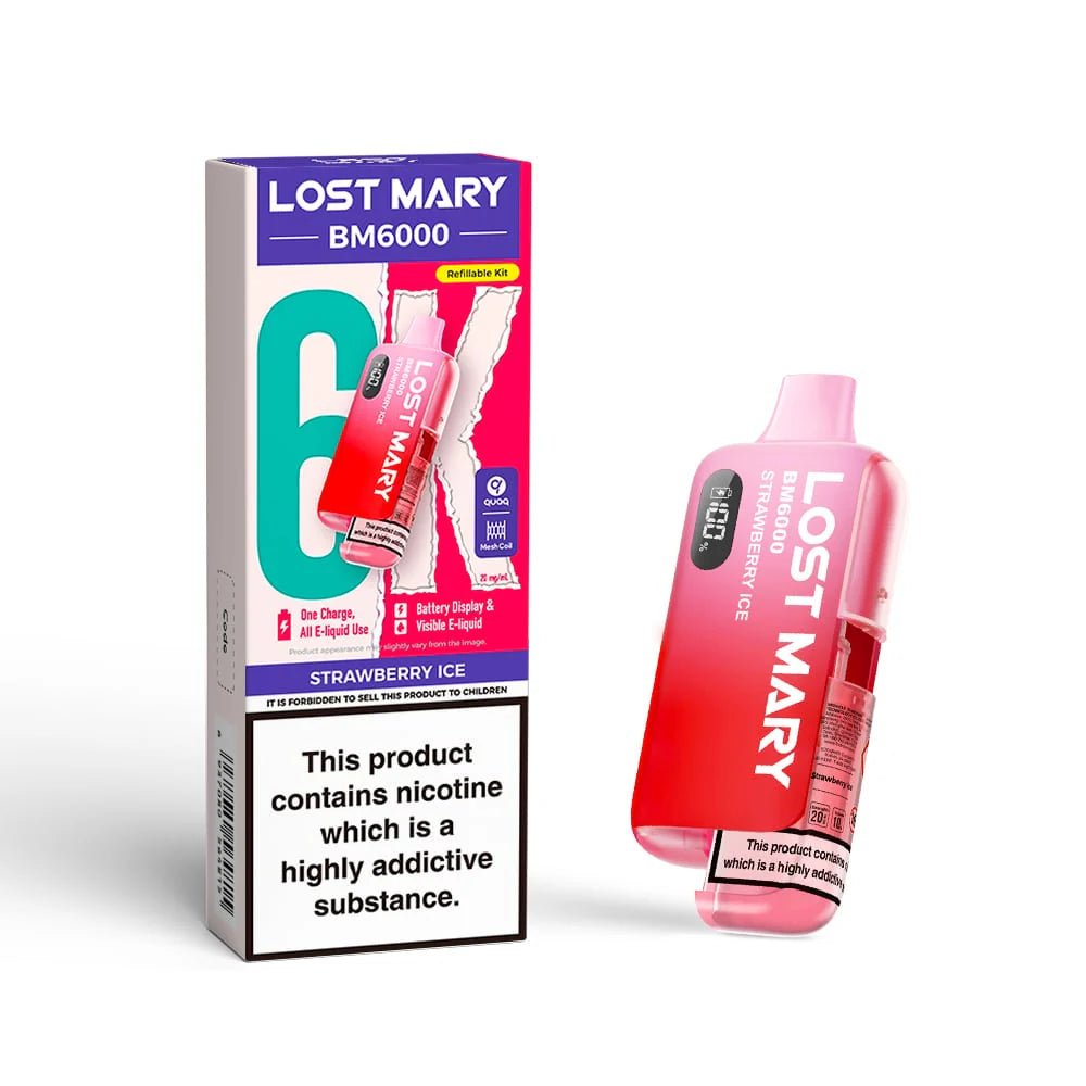 Lost Mary BM6000 Prefilled Pod Kit - Strawberry Ice-Planet Puff