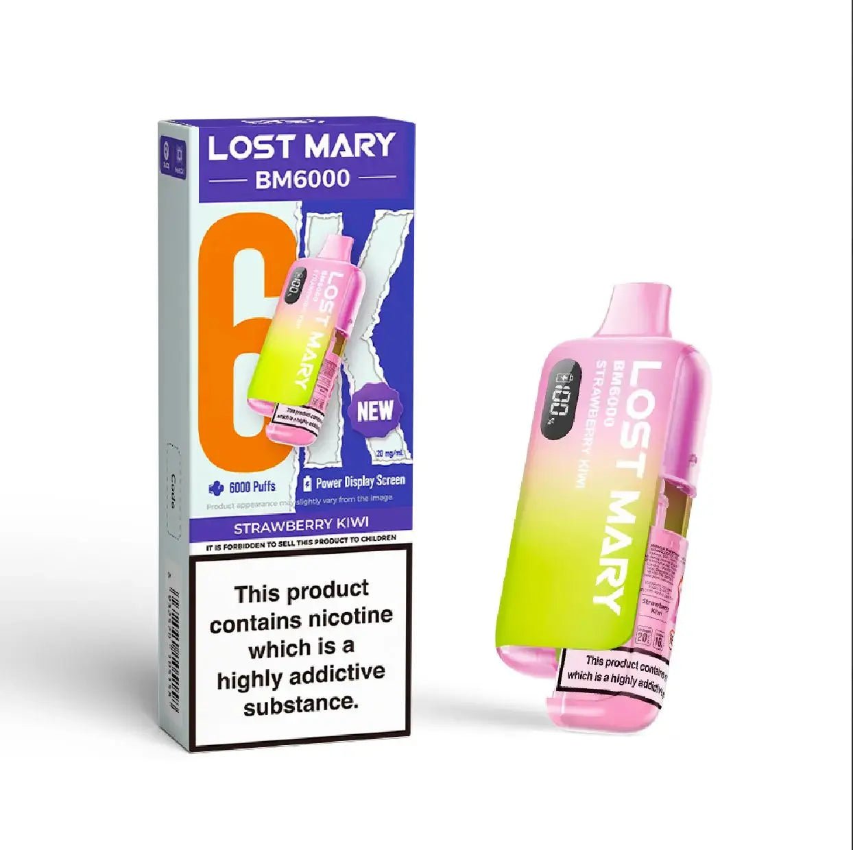 Lost Mary BM6000 Prefilled Pod Kit - Strawberry Kiwi-Planet Puff