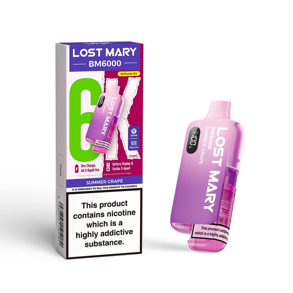 Lost Mary BM6000 Prefilled Pod Kit - Summer Grape-Planet Puff