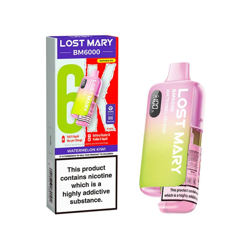 Lost Mary BM6000 Prefilled Pod Kit - Watermelon Kiwi-Planet Puff