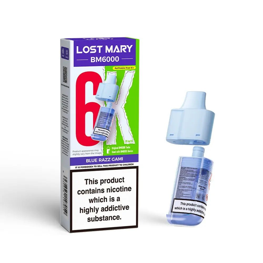 Lost Mary BM6000 Refill Pods | Prefilled Pod & Refill Container -Triple Mango-Planet Puff