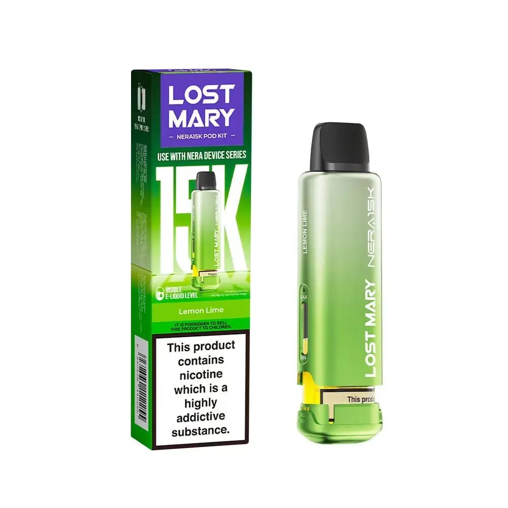 Lost Mary Nera Pods | 15,000 Puffs - Lemon Lime-Planet Puff